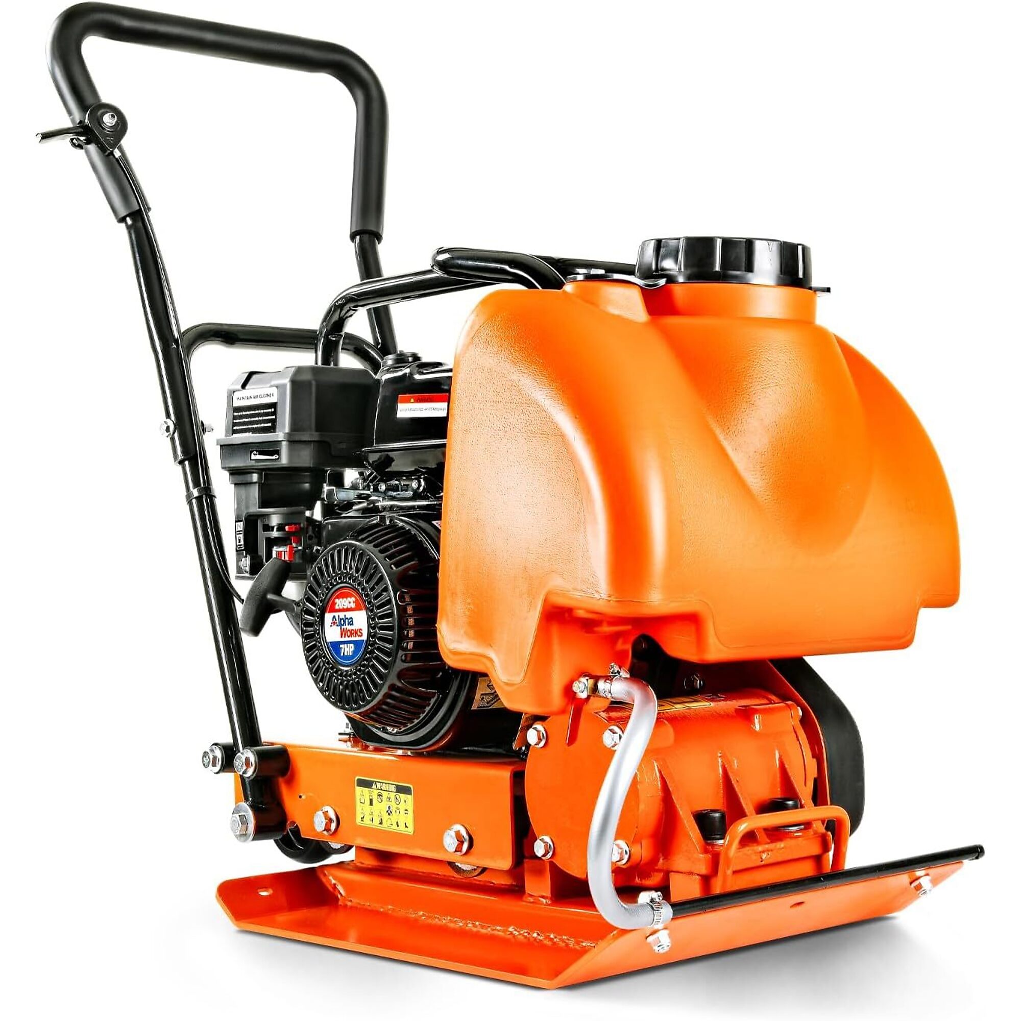 SuperHandy Plate Compactor — 7HP Gas Engine, 4200 Lbs. Force, 20in. x 15in. Steel Plate, 12in. Depth, Model# TRI-GUO119